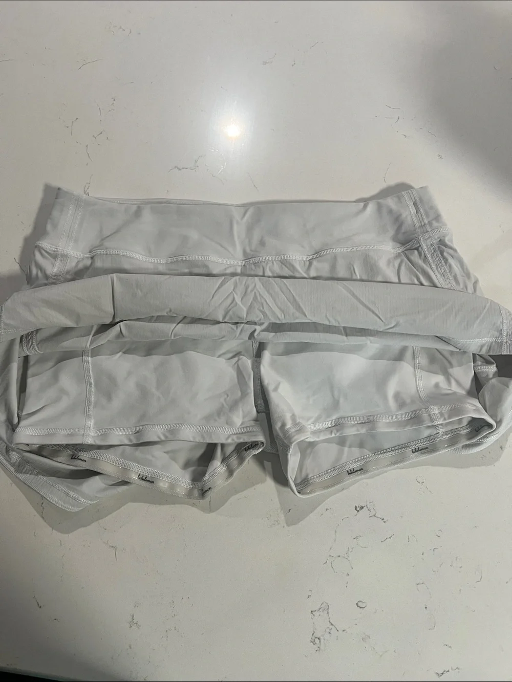 LuluLemon White Athletic Skort - Lightweight Performance Shorts